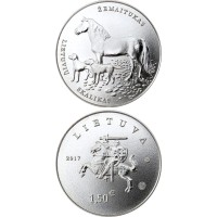Lithuania 2017 1,5 euro Lithuanian Hound and Žemaitukas