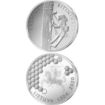 Lithuania 2020 1.5 euro Tree beekeeping