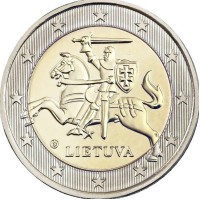 Lithuania 2015 2 euro regular coin