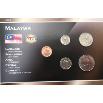 Malaysia 2005-2011 year blister coin set