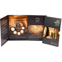 Malta 2022 Euro coins BU set with commemorative 2 euro coin