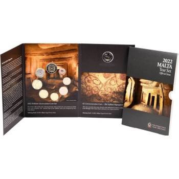 Malta 2022 Euro coins BU set with commemorative 2 euro coin