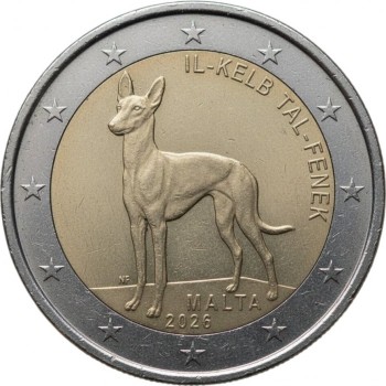 Malta 2026 Pharaoh Hound UNC