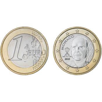 Monaco 2025 1 euro regular UNC coin