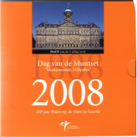 Netherland 2008 Euro coins BU set with silver medal