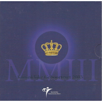 Netherland 2003 Euro coins BU set with silver medal