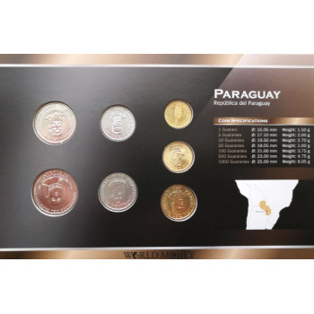 Paraguay 1992-2006 year blister coin set