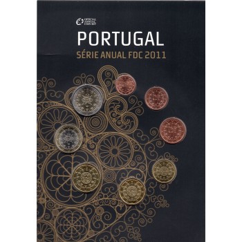 Portugal 2011 Euro coin BU set FDC