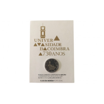 Portugal 2020 730 anniversary of the University of Coimbra BU in coin card Portugal 2020 730 anniversary of the University of Coimbra BU in coin card