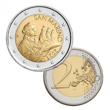 San Marino 2021 2 euro regular coin