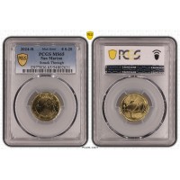San Marino 2024 20 euro cent Mint Error Graded PCGS MS65