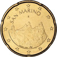 San Marino 2025 20 cent regular coin