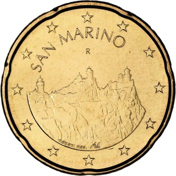 San Marino 2025 20 cent regular coin