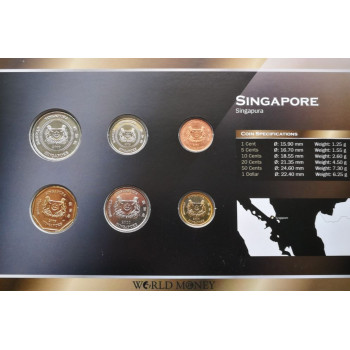 Singapore 2001-2010 year blister coin set