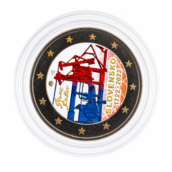 Slovakia 2022 300th years First Steam engine colored