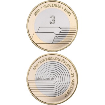 Slovenia 2023 3 euro Day of Slovenian sport