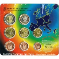 Spain 2004 Euro coin BU Set Spain 2004 Euro coin BU Set