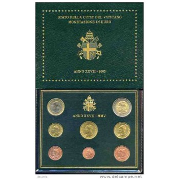 Vatican City 2005 Euro coin BU Set Pope John Paul II