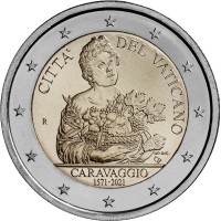 Vatican city 2021 Caravaggio UNC