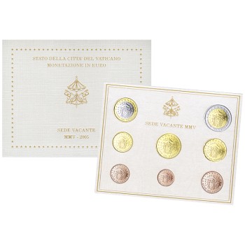 Vatican City 2005 Euro coin BU set SEDE VACANTE