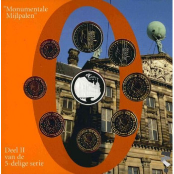 Netherland 2008 Euro coins BU set with silver medal