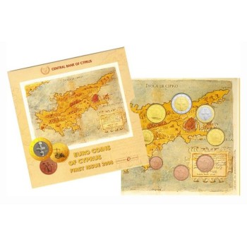 Cyprus 2008 Euro coins BU set