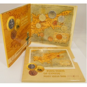 Cyprus 2008 Euro coins BU set
