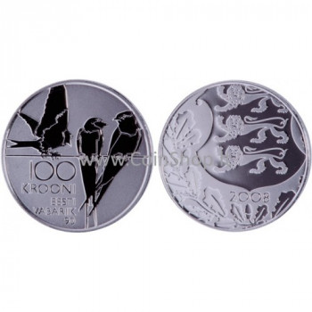 Estonia 2008 Republic of Estonia 90 100 kroon