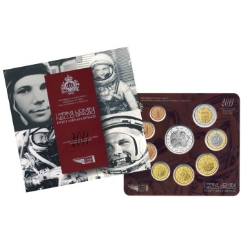 San Marino 2011 Euro coins BU set with 5 euro silver coin