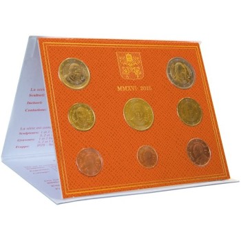 Vatican city 2016 Euro coin BU set Francis