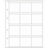 Leuchtturm coin sheets OPTIMA for 12 coin holders