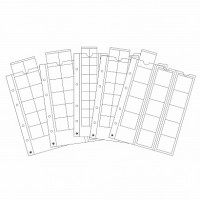 Leuchtturm coin sheets OPTIMA for 42, 27, 20, 34(2x) coins