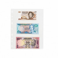 Leuchtturm plastic sheets OPTIMA 3 pockets 77x180 mm