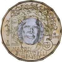 San Marino 2017 5 euro Marco Simoncelli