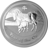 Australia 2009 Year of the Ox silver lunar