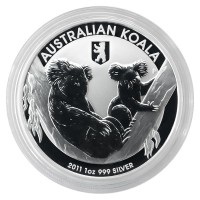 Australia 2011 Koala 1oz 999Ag Berlin Bear Privy Mark