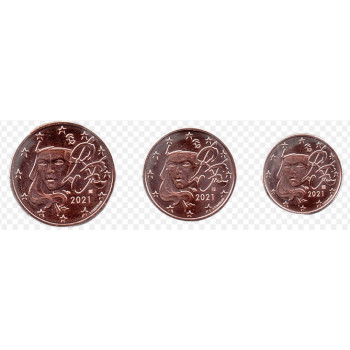 France 2021 Euro coin mini set France 2021 Euro coin mini set