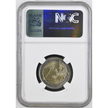 Italy 2009 Louis Braille mint error graded NGC MS66