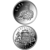 Latvia 2012 Hedgehog 1 lats