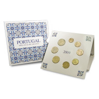 Portugal 2009 Euro coins BU set