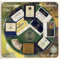San Marino 2007 50 cent coin card included 10 stamps