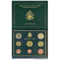 Vatican City 2005 Euro coin BU Set Pope John Paul II