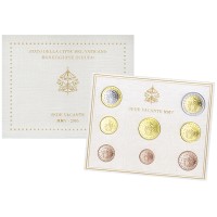 Vatican City 2005 Euro coin BU set SEDE VACANTE Vatican City 2005 Euro coin BU set SEDE VACANTE